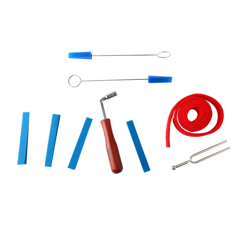 Piano Tuning Tool Set Tuning Wrench Fork Rubber Mute Wool