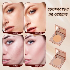 NAYOOH Colored Clay Undereye Corrector, 2026 Nuevo Corrector de Color para Ojeras con 3 Cepillos Profesionales, Waterproof Long Lasting Conceal Hydrating Concealer for All Skin Types （Color natural）