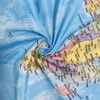 TOMOZ World Map Shower Curtain, Countries and Cities Shower Curtains,