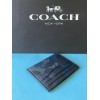 Coach NWT Coach Flat Card Case With Camp Print C6390