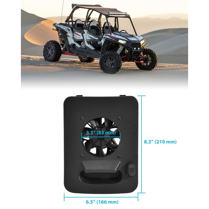 POKIAUTO Engine Access Panel with Fan Assembly for 2014-2023 Polaris