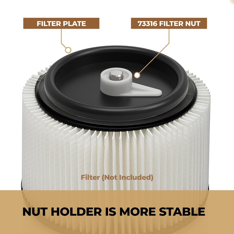 Billne Vacuum Filter Nut And Plate 73316 83872 Compatible With