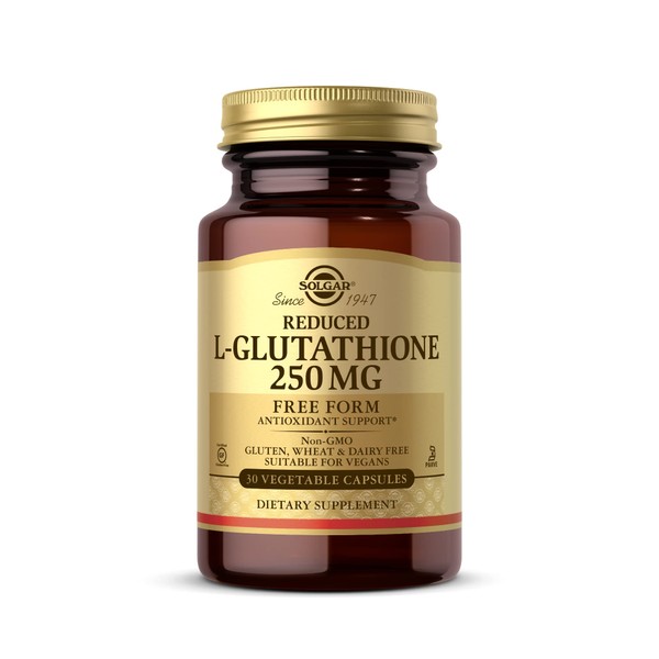 SOLGAR Solgar Reduced L-Glutathione 250 mg, 30 Vegetable Capsules -