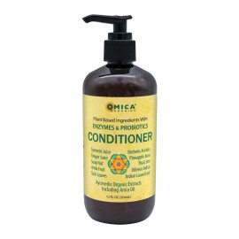 Omica Organics Plant Based Conditioner with Herbal Extracts, Enzymes, and Probiotics (12 fl oz)