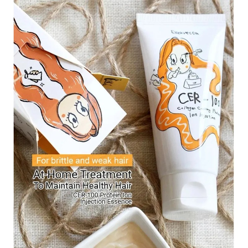 Tratamiento protena capilar y colgeno Elizavecca antifrizz 50ml