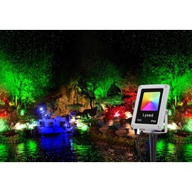 Lysed Landscape Lighting 10W Low Voltage RGB Color Changing Outdoor Lights,LED Landscape Lights IP66 Waterproof 12V Pathway Christmas Lights,for Garden, Wall, Tree Decorative Lighting（8Pack）