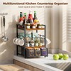 Plaviya 3-Tier Tea Bag Organizer with Drawer for Countertop