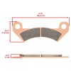 Caltric Front & Rear Brake Pads for John Deere M-Gator