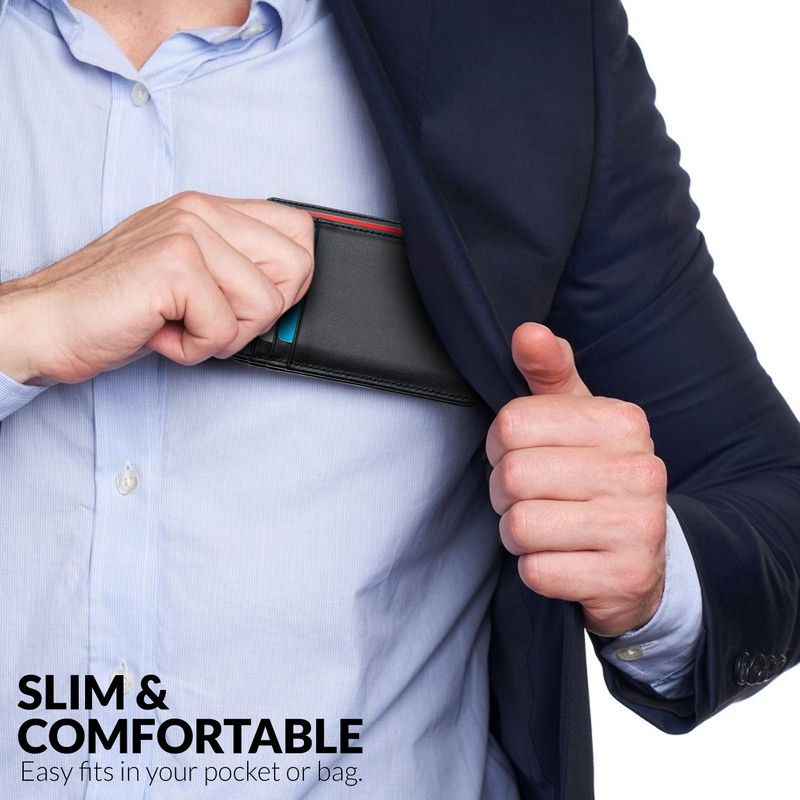 Hafaa Slim Wallets for Men UK - RFID Card Holder