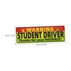 Gatuida 5pcs Reflective New Driver Vehicle Magnets Decals Safety Warning