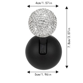 Engine Start Button Lever Push Start Lever Car Start Button Lever Diamond Studded Lever Car Push Start Lever Start Button Spherical Car Ignition Button Cover Aftermarket Easy Installation