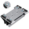 Psitek Aluminum Dual Vertical Laptop Stand Dock Holder, Adjustable Slot