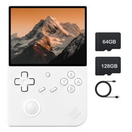 RG40XXV Retro Handheld Game Console, Linux OS Built-in 64G+128G TF Card Retro Video Games Consoles 4.0 Inch IPS Screen Portable Pocket Video Player 10000+ Games (White)