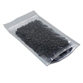 Zipper Lock Mylar Bags Reusable Clear Plastic Aluminum Foil Stand up Pouch for Zip Bags Reusable Lock Seal Heat Sealable Food Storage Packaging Bag 100 Pieces 3.9x5.9 inch