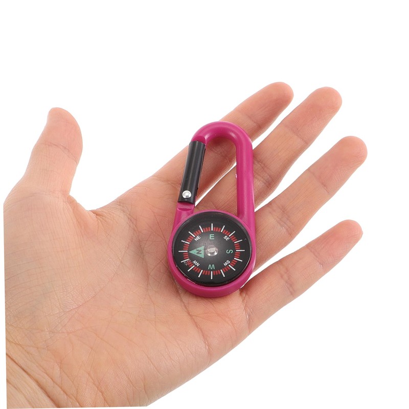 Outanaya Lightweight Carabiner Compass Buckle Mini Outdoor Compass for Hiking