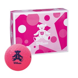 Wilson (ウイルソン) Golf Ball BEAR4 Dozen Pink