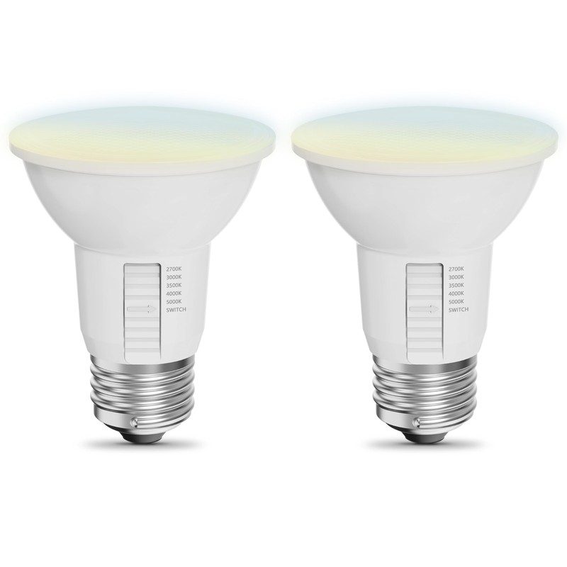 Feit Electric PAR20 LED Light Bulb, 50W Equivalent, Dimmable, Color