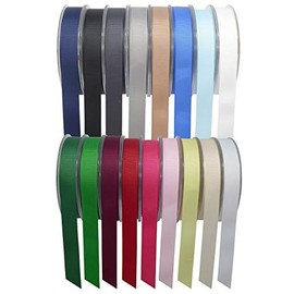 SR SUPER RIBBONS®™ Quality Reels Grosgrain Ribbon, 3mm 6mm 10mm 15mm 25mm & 40mm 20/50 Metre on Hard Plastic Reels (Royal Blue, 25mm x 20m)
