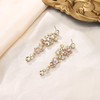 EVER FAITH Women's Earrings Crystal Wedding Party Bohemian Boho Flower