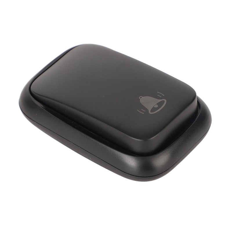 Black Self Powered Wireless Doorbell No Wiring Punching Outdoor Welcome