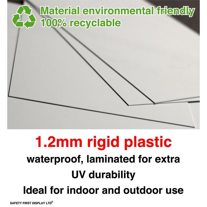 Fire evacuation plan - safety sign - 1.2mm Rigid plastic