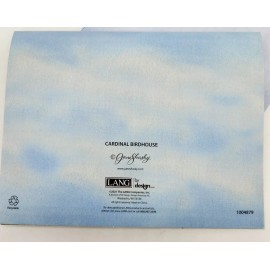 Lang 1 LANG Linen Glittery Christmas Card+Envelope+