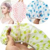 3pz Gorra de Baño Impermeabile Gorros de Ducha para Mujer,