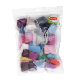 KONTONTY 1 Set 36 Color Wool Felt Craft Assorted Wool Roving for Needle Felting DIY Projects for Needlecrafts Wet Felting and Creative Crafts Random Colors Reusable Pouches Random Color