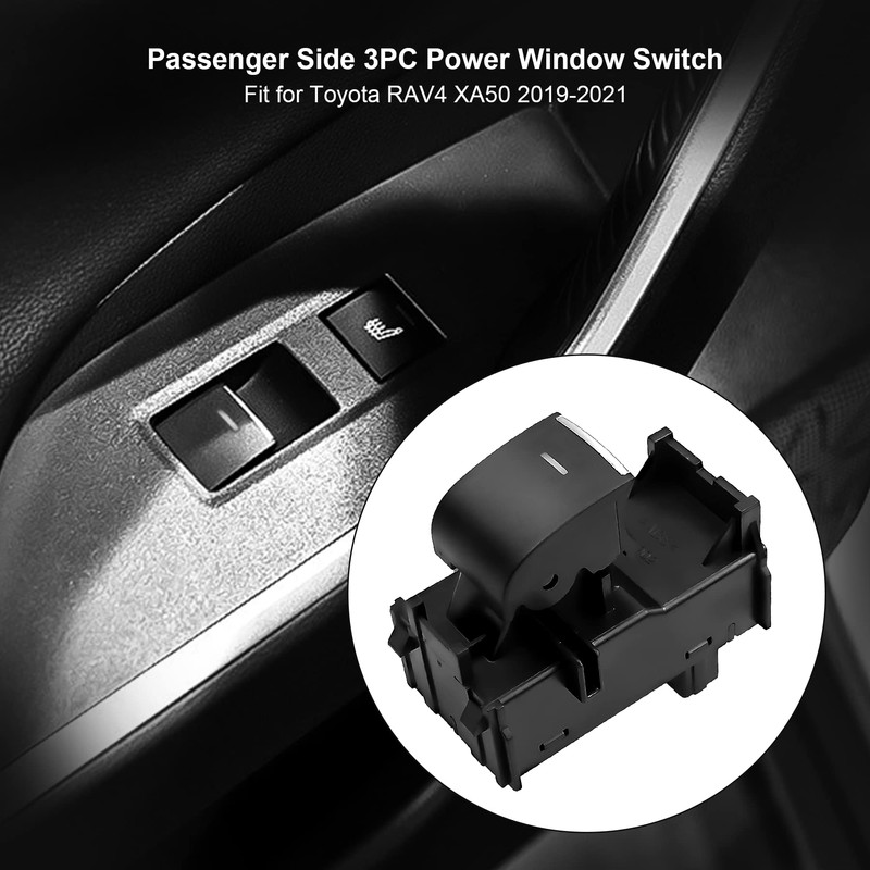 3 PCS Power Window Switch Fit for Toyota RAV4 XA50