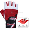 Farabi Weight Lifting Gym training Gloves Real Leather with 4