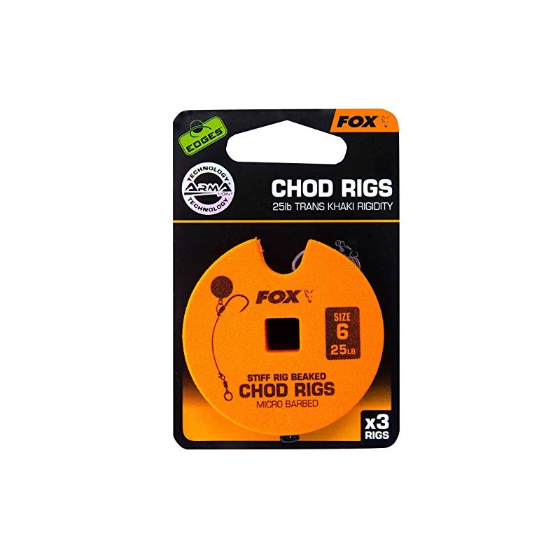 Fox edges micro barbed chod rigs for fishing, Stiff Chod