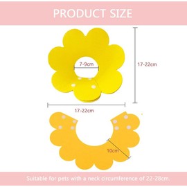 Amexo 3 Pieces Cat Protective Collar Soft Collar Cat Collar Anti Bite Collar Cat Protective Collar for Cats Puppies M