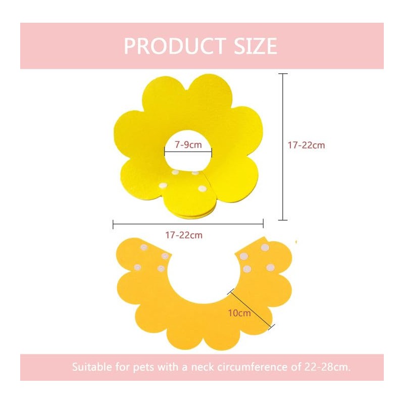Amexo 3 Pieces Cat Protective Collar Soft Collar Cat Collar
