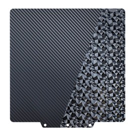 Adventurer 5M/5M Pro/AD5X Carbon Fiber PET+ Diamon PEO Build Plate, Magnetic Flexible PEO+PET Sticker Sheet, Heated Bed Platform Mat for FLASHFORGE Adventurer 5M/5M Pro, 235x235mm No Base