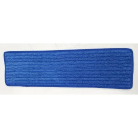 Perfect Clean Pack of 5 Perfect Clean Mop Flat, 18 in. x 5 in. Blue, antimicrobial FM518AM-S