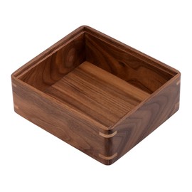 Normcore Compact Storage Box, Walnut Small Storage Box, Mortise and Tenon Structure Box, Store Espresso Machine Accessories, Compatible Compact Tamping Station, Genuine American Walnut Wood