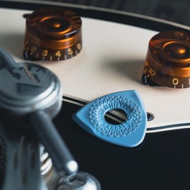 Bog Street AXE CUT Guitar Picks, Heavy, Electric, Acoustic and Bass Guitar Picks, Blue (12-Pack)