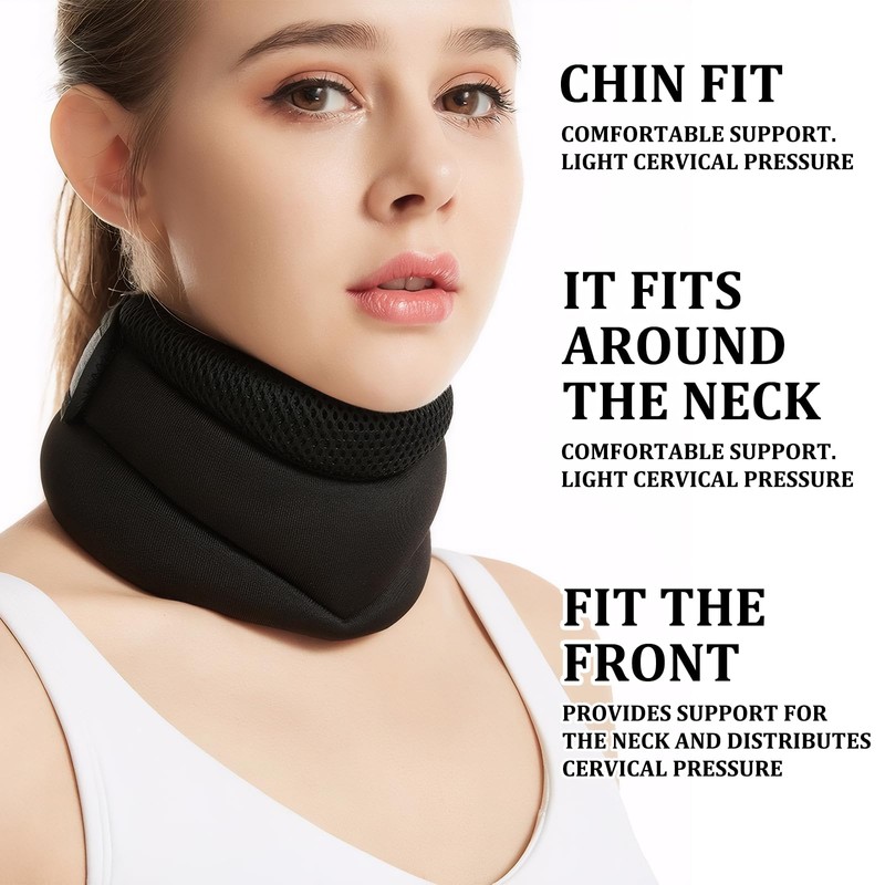 wimony Neck Support for Snoring,Adjustable Neck Brace for Sleeping,Soft and