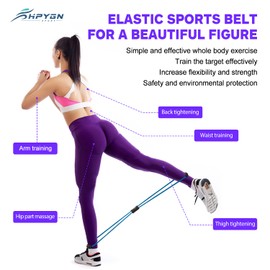 Figure 8 Resistance Band, Exercise Bands for Women Men, 8 Shaped Resistance Bands for Arms, Chest Expander, Yoga Gym Fitness Pulling Rope 8 Word Elastic for Exercise Muscle Training Tubing