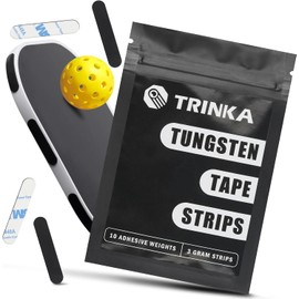 Pickleball Paddle Tungsten Tape 10 Pack, 3g Adhesive Weight Strips for Paddle Balance Setup, Edge Placement and Gear Tuning