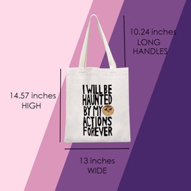 The Owl House Inspired Hooty Tote Bag I Will Be Haunted By My Actions Forever The Owl House Hooty Fan Gift, Actions Forever Tote Bag