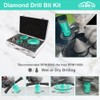 LEKOMESH Diamond Core Drill Bits Set 7pcs Tile Hole Saw