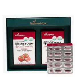 Nature Max High-Content Lycopene Lycopene Tomato Extract Lycopene Lycomato 60 Capsules 2 Bottles / 네이처맥스 라이코펜 고함량라이코펜 토마토추출물 리코펜 라이코마토 60캡슐 2병