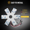 Partsam LED Air Cleaner Light 7.8" Inch Ultra-Thin Hex Style