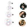 Holibanna Iridescent Ornament Baubles, Pack of 18 Transparent Plastic Baubles,