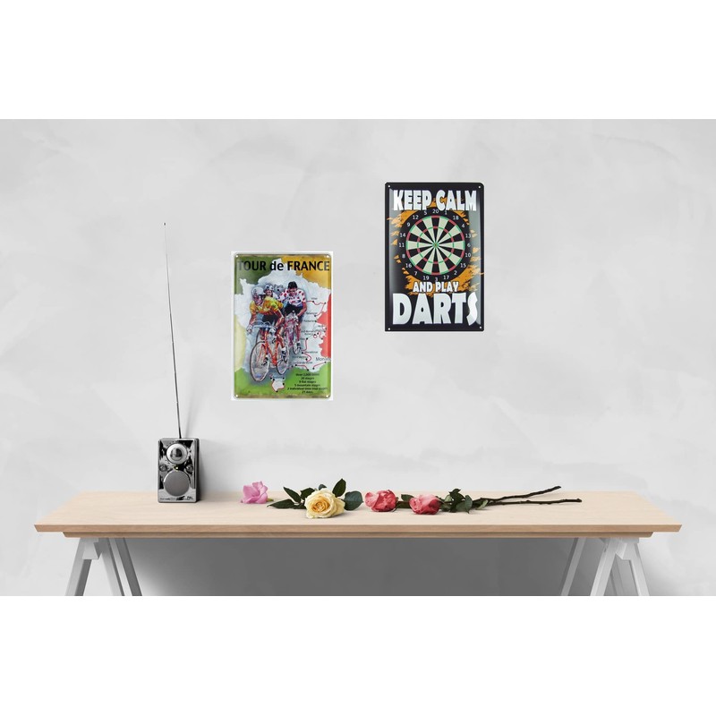 Blechschild 12x18cm gewölbt Beef cuts Organic Deko Geschenk Schild