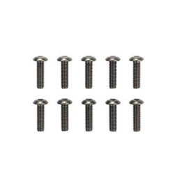 Tamiya 51628-000 RC Spare Parts No. 1628 SP.1628 0.1 inches (3 x 10 mm) Steel Hex Round Screws, 10 Pieces