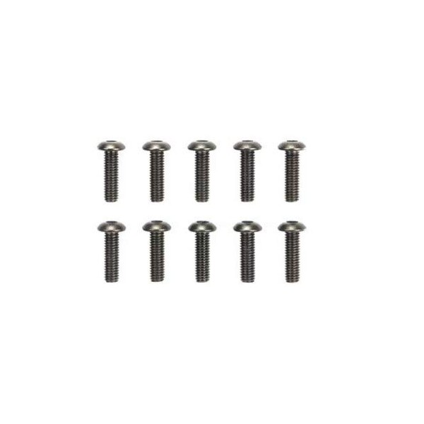 Tamiya 51628-000 RC Spare Parts No. 1628 SP.1628 0.1 inches (3 x 10 mm) Steel Hex Round Screws, 10 Pieces