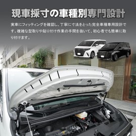 TELLIKA Alphard 40 Series Soundproofing Mat, Vellfire 40 Series Engine Soundproofing Pad, Hood Sound Insulation Mat, Engine Hood, Sound Absorbing Cotton, Heat Insulation Cotton, Engine Noise