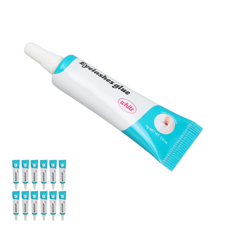 12PCS False Eyelash Glue Waterproof Fast Dry Lasting Maintenance Transparent